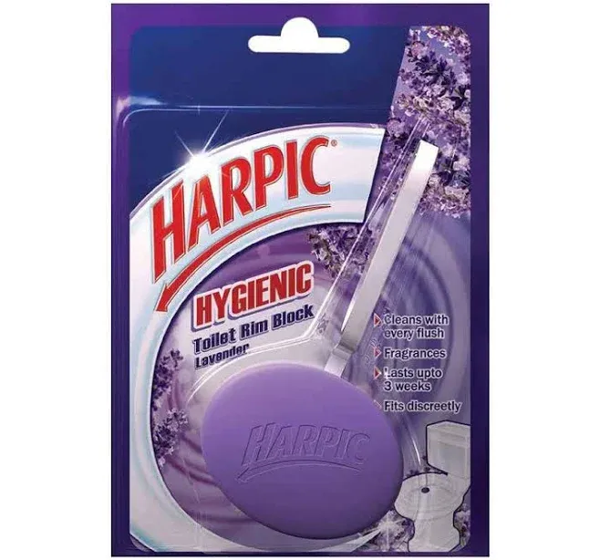 Harpic Hygienic Toilet Rim Block Lavender